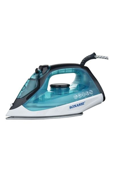 sonashi Steam Iron with Ceramic Coated Soleplate/Anti-Calc/Self Clean Function | Spray/Steam/Burst Steam and