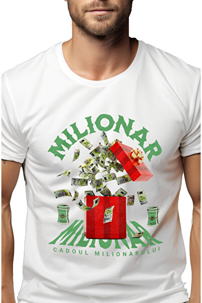 StoryGift Romania Men's Millionaire T-Shirt - Millionaire's Gift With Front P...