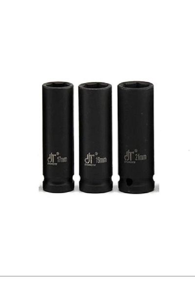 ÖZGÜNTİC. 1/2 Air Long Deep Impact Socket 17-19-21 Mm