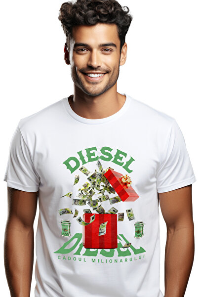 StoryGift Romania Men's T-shirt - Millionaire's Gift With Front Print, 100% C...