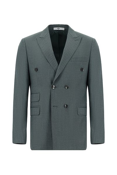 Kiğılı Regular Fit Striped Double Breasted Suit