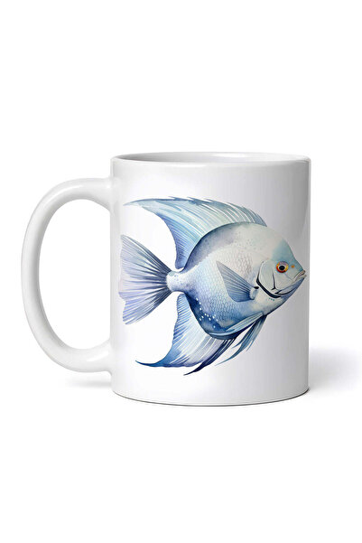 OEM Cană albă personalizată, Pește Glob, INOVATIX®. 330ml