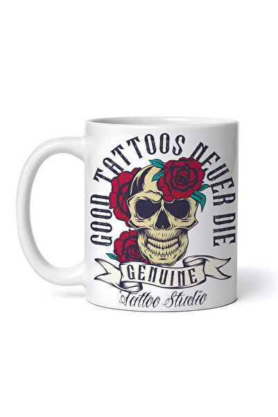 OEM Εξατομικευμένη λευκή κούπα, Τα καλά τατουάζ δεν πεθαίνουν ποτέ, INOVATIX®...