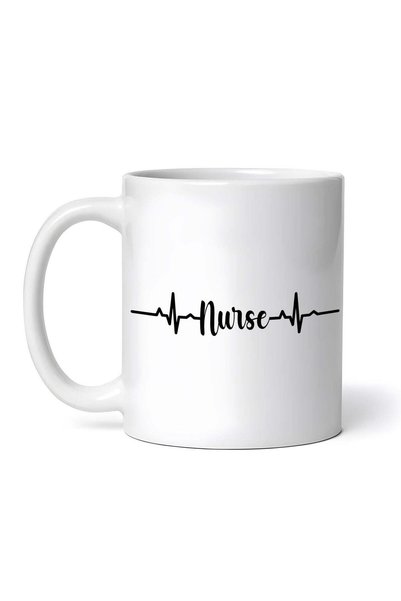 INOVATIX Personalized white mug, Heart Nurse, INOVATIX®. 330 ml