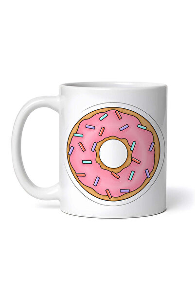 OEM Cană albă personalizată, Cherry Donut, INOVATIX®. 330ml