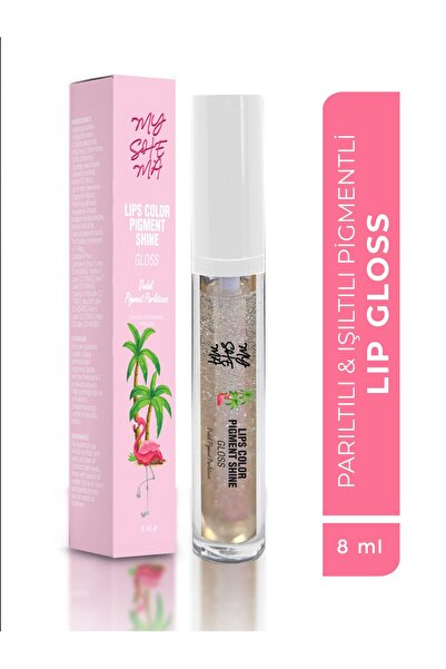 myshema Lip Gloss Shine - Dudak Pigment Sütü Parıltılı&Işıltılı 8 Ml