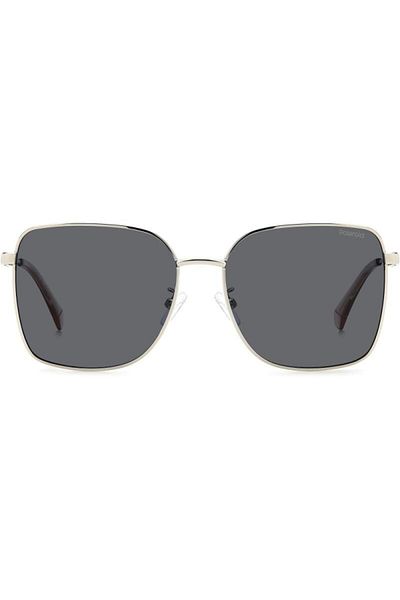 Polaroid Ochelari de soare polarizați pentru femei Polaroid PLD 4158/G/S/X 010/M9, Metal, Argintiu, 58 mm