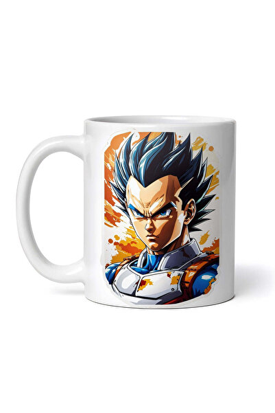 OEM Cană albă personalizată, portret personaj Vegeta Dragon Ball, INOVATIX®. ...