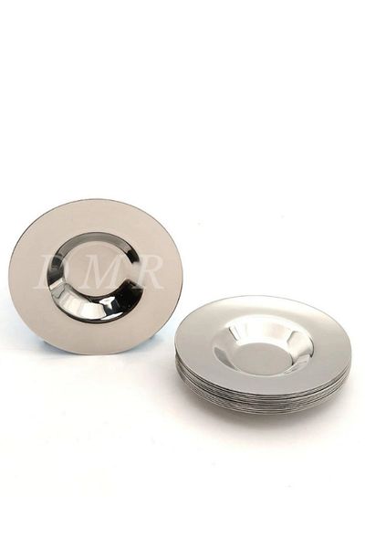 Demir Çeyiz Dmr Life 6-Piece Simple Luxury Stainless Steel Tea Plate Set (18/10)