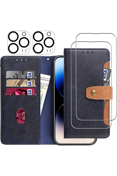 Gimane Set de huse cu 2 folii de protecție pentru ecran și 2 folii de protecț...