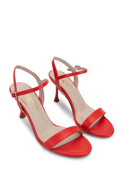 Tamer Tanca Women's Vegan Red Heeled Shoes