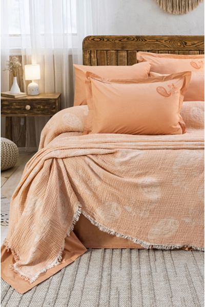 NETAVANTAJ Nijuu Home Selection Concept Edna Salmon Double Muslin Pique Set