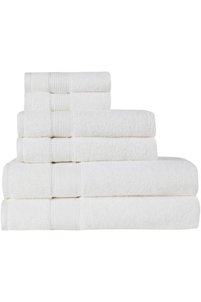 HOME ESSENTIALS Σετ 6 100% βαμβακερές πετσέτες προσώπου - Premium 600gsm High Softness Drying