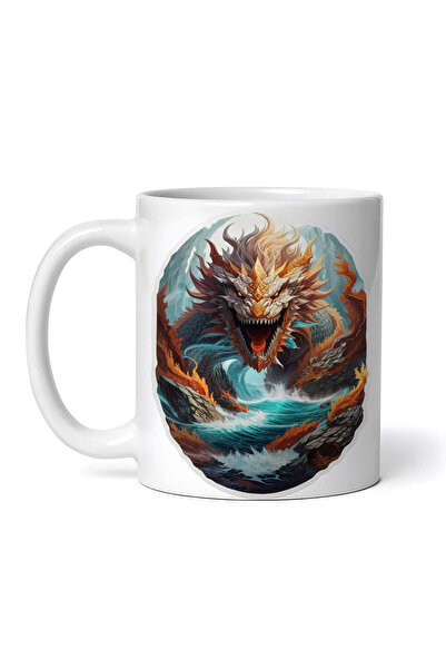 OEM Εξατομικευμένη λευκή κούπα, Μυθολογικός χαρακτήρας Άγρια Χάρυβδη, INOVATI...