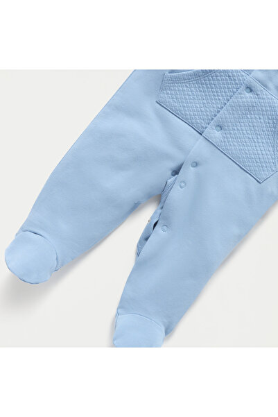 Juniors Animal Detail Hooded Sleepsuit with Long Sleeves