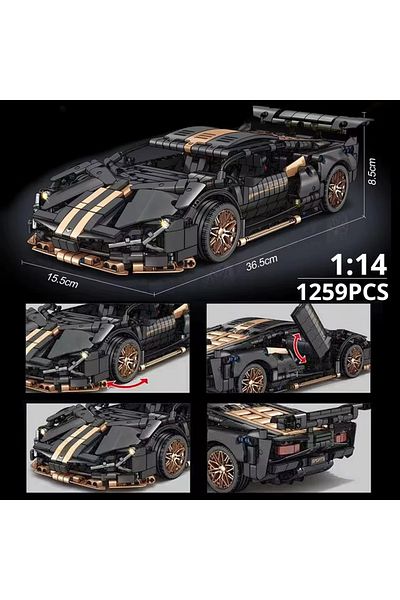 Choice Hj No-box 67129 Car Moc 1280pcs Building Blocks Car And Construction Toy Adult Collectible Cars Set