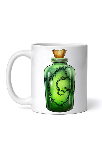 OEM Cană albă personalizată, sticlă de poțiune magică verde de Halloween cu c...