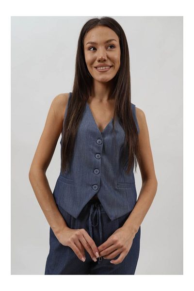 CHANGE OFF VESTA IN STIL FORMAL BIBIANA M Denim