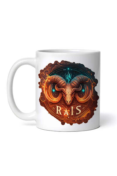 OEM Cană albă personalizată, Zodia Capricorn, INOVATIX®. 330ml