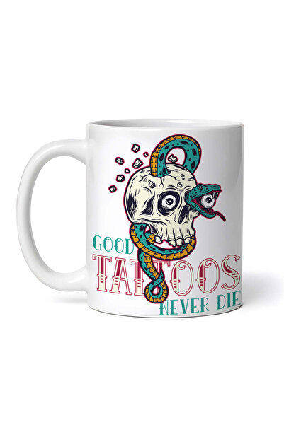 OEM Εξατομικευμένη λευκή κούπα, Good Tattoo, INOVATIX®. 330 ml