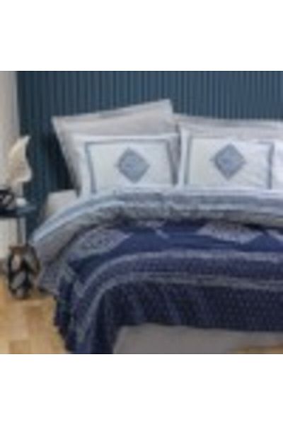 Cotton Box 5-piece bedding set, linen and blanket, Cotton Box, Hardy Grey