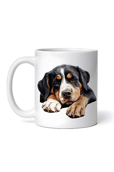 OEM Εξατομικευμένη λευκή κούπα, Greater Swiss Mountain, INOVATIX®. 330 ml