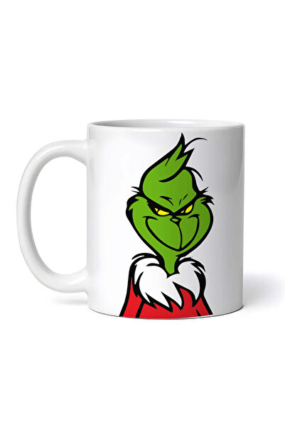 OEM Cană albă personalizată, Grinch așteaptă cu nerăbdare să fure Crăciunul, ...