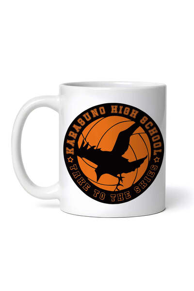 OEM Εξατομικευμένη λευκή κούπα, Haikyuu Karasuno High School Take to the skys...