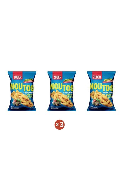 Züber Noutos Baked Chickpea Chips Aegean Seasonings 55 g (3 Pcs)