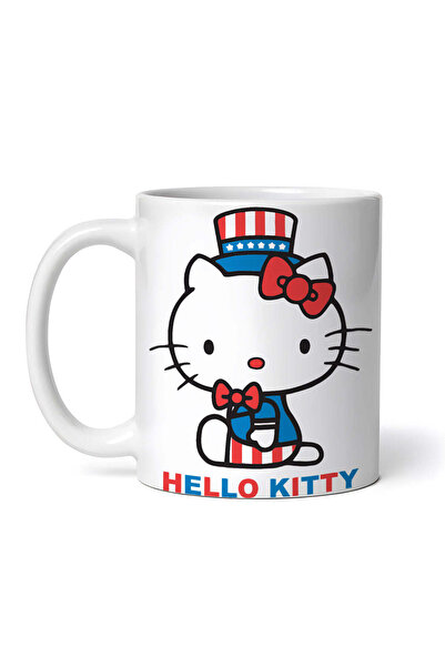 OEM Εξατομικευμένη λευκή κούπα, Hello Kitty President of America, INOVATIX®. ...