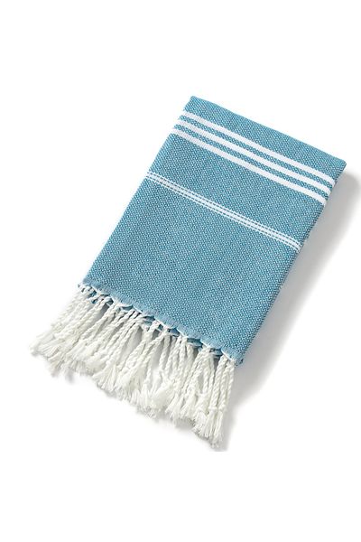 Choice 1pc 90x180cm Blue Cotton Turkish Beach Towel 90*180cm Sauna Spa Gym Sports Fitness Fringed Bath Towe