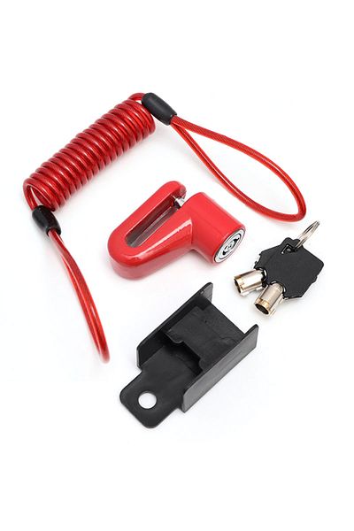 Choice Red Disc Brakes Lock With Steel Wire For Xiaomi M365 1s Pro Universal Electric Scooter Guard Against