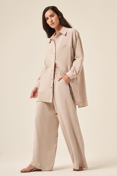 Ceremony Garnili Bamboo Shirt Suit 5977 Stone