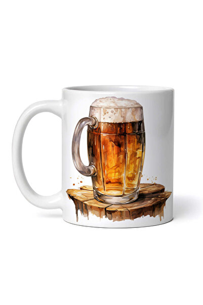 OEM Cană albă personalizată, halbă de bere, INOVATIX®. 330ml