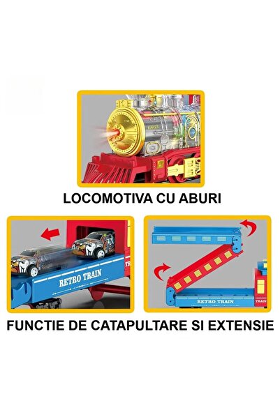 indiggo Electric Train With Real Smoke, Sound Effects, Lights, 3 Wagons