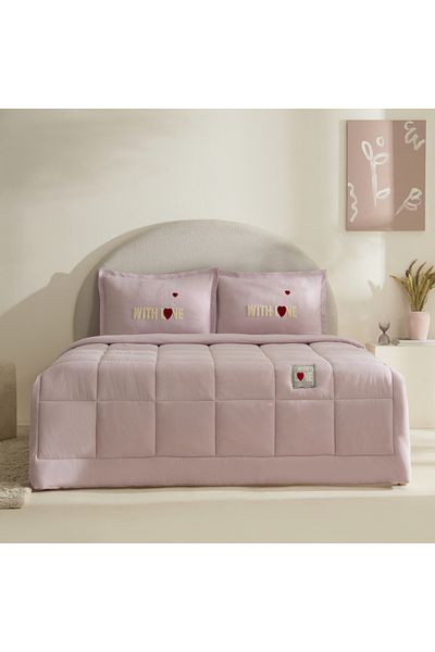 Karaca Home With Love Double Comfort Set Pink