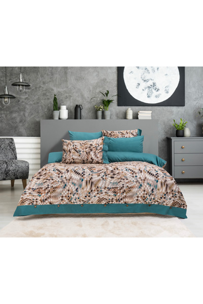 NETAVANTAJ Σετ κρεβατιού διπλό Nijuu Home Private Series Marilia Turquoise 60...