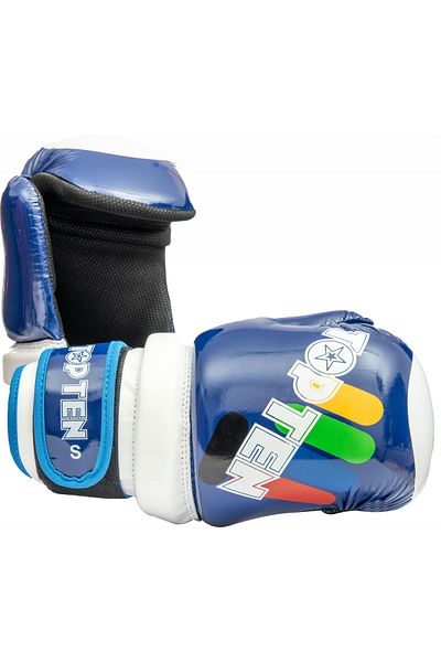 Top Ten ITF Approved "Glossy Block" Gloves, Top Ten, Blue, S