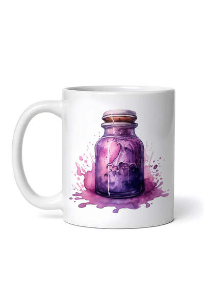 OEM Cană albă personalizată, borcan de Halloween cu poțiune magică de jar, INOVATIX®. 330ml