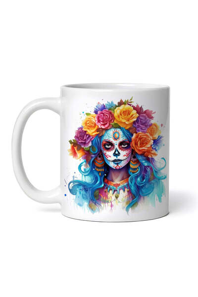 OEM Εξατομικευμένη λευκή κούπα, Day of the Dead Daxy, INOVATIX®. 330ml