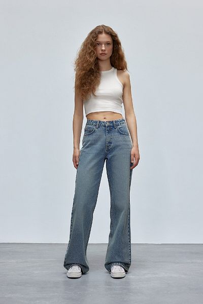 DeFacto Pantaloni lungi, drepti, cu talie înaltă, cu picioare largi - D7979AX25SP