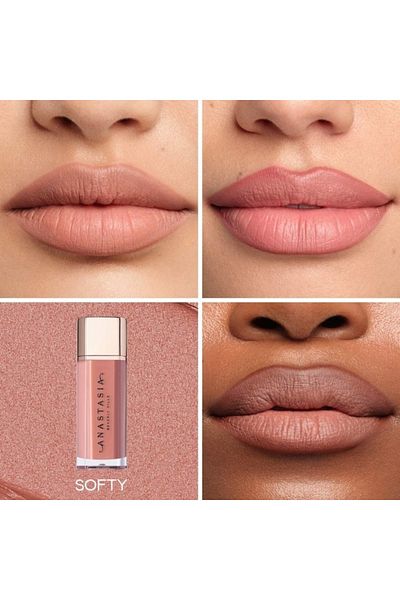 Anastasia Beverly Hills أحمر شفاه سائل مخملي ناعم - وردي ناعم، 0.12 أونصة