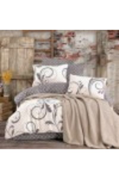Nazenin Set 5 pieces, bedding + blanket, Nazenin Home, Otis Beige