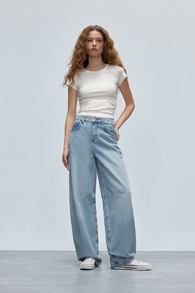 DeFacto Pantaloni largi, cu talie înaltă, drepte, lungi, D7964AX25SP
