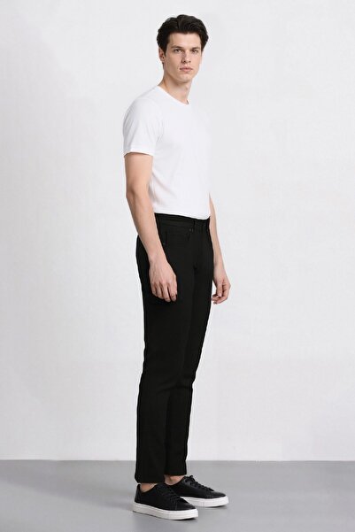 DeFacto Carlo Skinny Fit Ekstra Dar Kalıp Normal Bel Ekstra Dar Paça Siyah Jean Pantolon R8763az24au