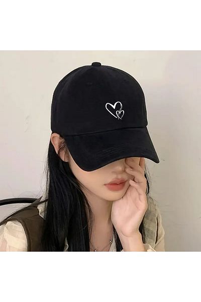 Elite Sports 1pc Line Heart Print Women's Baseball Cap, Outdoor Sun Hat