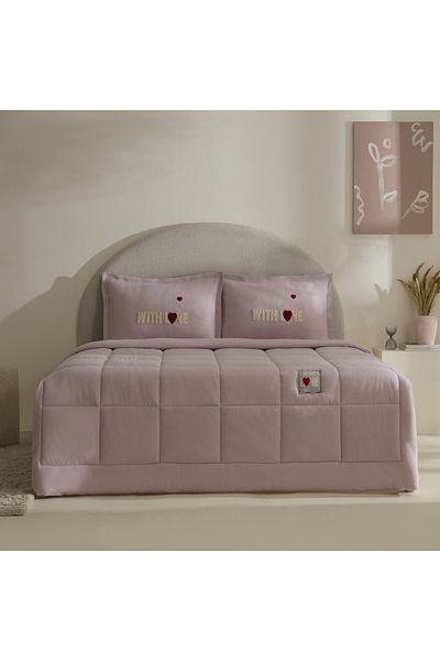 Karaca Home With Love Double Comfort Set Pink