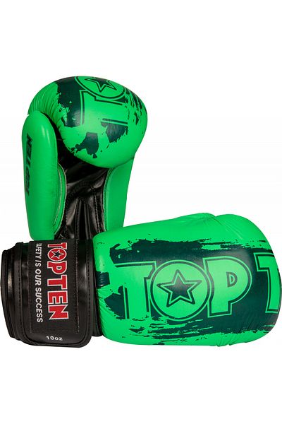 Top Ten Power Ink Gloves, Top Ten, Green, 14 OZ