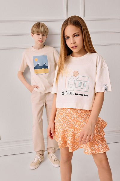 DeFacto Girl's Patterned Cotton Skirt E4252A825Sm
