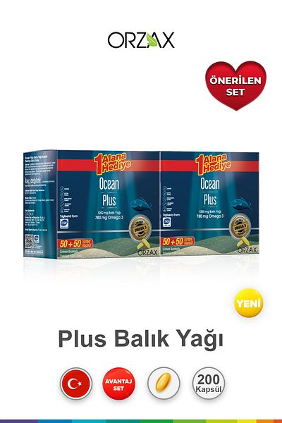 Ocean Plus Lemon Flavored Supplement 100 Capsules |   Economic Package (2 Pieces)